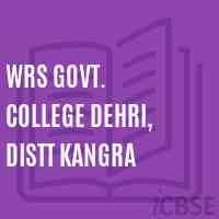 WRS Govt. College Dehri, Distt Kangra Logo