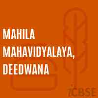 Mahila Mahavidyalaya, Deedwana College Logo