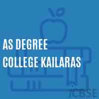 As Degree College Kailaras Logo