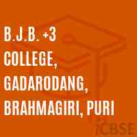 B.J.B. +3 College, Gadarodang, Brahmagiri, Puri Logo