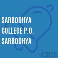 Sarbodhya College P.O. Sarbodhya Logo