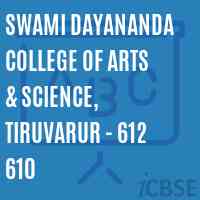 Swami Dayananda College of Arts & Science, Tiruvarur - 612 610 Logo