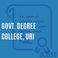 Govt. Degree College, Uri Logo