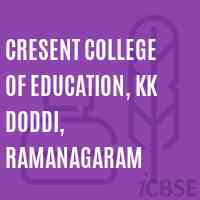 Cresent College of Education, KK Doddi, Ramanagaram Logo
