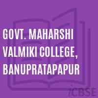 Govt. Maharshi Valmiki College, Banupratapapur Logo