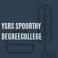 YSRs Spoorthy DegreeCollege Logo