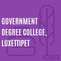 Government Degree College, Luxettipet Logo