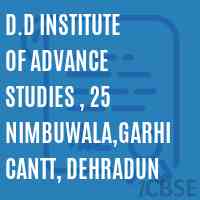 D.D Institute of Advance Studies , 25 Nimbuwala,Garhi Cantt, Dehradun Logo