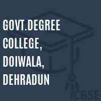 Govt.Degree College, Doiwala, Dehradun Logo