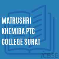 Matrushri Khemiba Ptc College Surat Logo