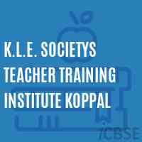 K.L.E. Societys Teacher Training Institute Koppal Logo
