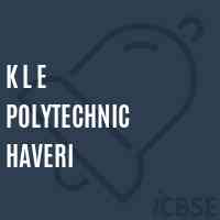 K L E Polytechnic Haveri College Logo