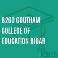 B260 Goutham College of Education Bidar Logo