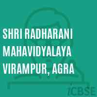 Shri Radharani Mahavidyalaya Virampur, Agra College Logo