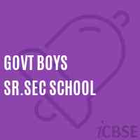 Govt Boys Sr.Sec School Logo