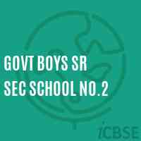 GOVT BOYS SR SEC SCHOOL No.2 Logo