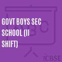 Govt Boys Sec School (Ii Shift) Logo