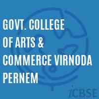 Govt. College of Arts & Commerce Virnoda Pernem Logo