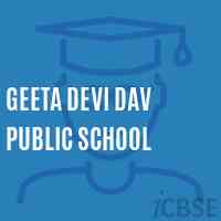 Geeta Devi Dav Public School Logo