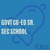Govt Co-Ed Sr. Sec School Logo
