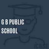 G B Public School Logo