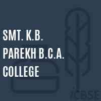 Smt. K.B. Parekh B.C.A. College Logo