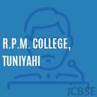 R.P.M. College, Tuniyahi Logo