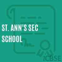 St. Ann'S Sec School Logo