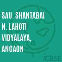 Sau. Shantabai N. Lahoti Vidyalaya, Angaon Secondary School Logo