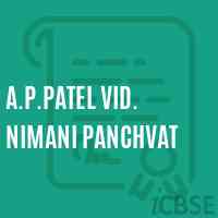 A.P.Patel Vid. Nimani Panchvat Secondary School Logo