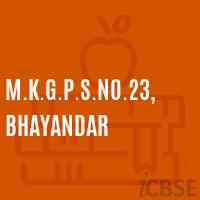 M.K.G.P.S.No.23,Bhayandar School Logo