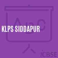 Klps Siddapur Primary School Logo