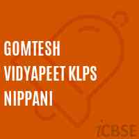 Gomtesh Vidyapeet Klps Nippani Middle School Logo