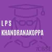 L P S Khandranakoppa Primary School Logo