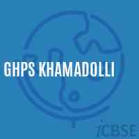 Ghps Khamadolli Middle School Logo