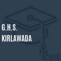 G.H.S. Kirlawada Secondary School Logo