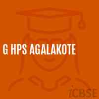 G Hps Agalakote Middle School Logo
