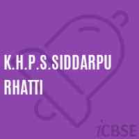 K.H.P.S.Siddarpurhatti Middle School Logo
