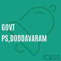 GOVT PS,Doddavaram Primary School Logo