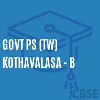 Govt Ps (Tw) Kothavalasa - B Primary School Logo
