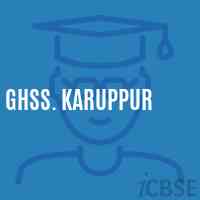 Ghss. Karuppur High School Logo