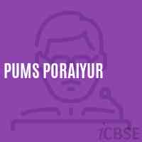 Pums Poraiyur Middle School Logo