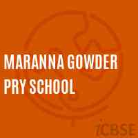 Maranna Gowder Pry School Logo