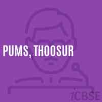 Pums, Thoosur Middle School Logo