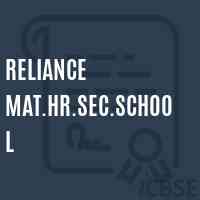 Reliance Mat.Hr.Sec.School Logo