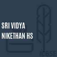 Sri Vidya Nikethan Hs Secondary School Logo