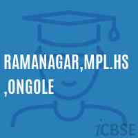 Ramanagar,Mpl.Hs,Ongole Secondary School Logo