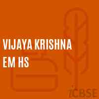 Vijaya Krishna Em Hs Secondary School Logo