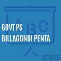 Govt PS BILLAGONDI PENTA Primary School Logo