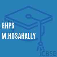 Ghps M.Hosahally Middle School Logo